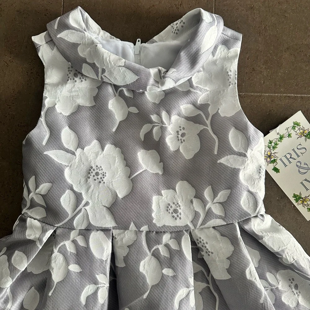 Iris & Ivy Floral Party Dress 6X - Picture 6 of 12